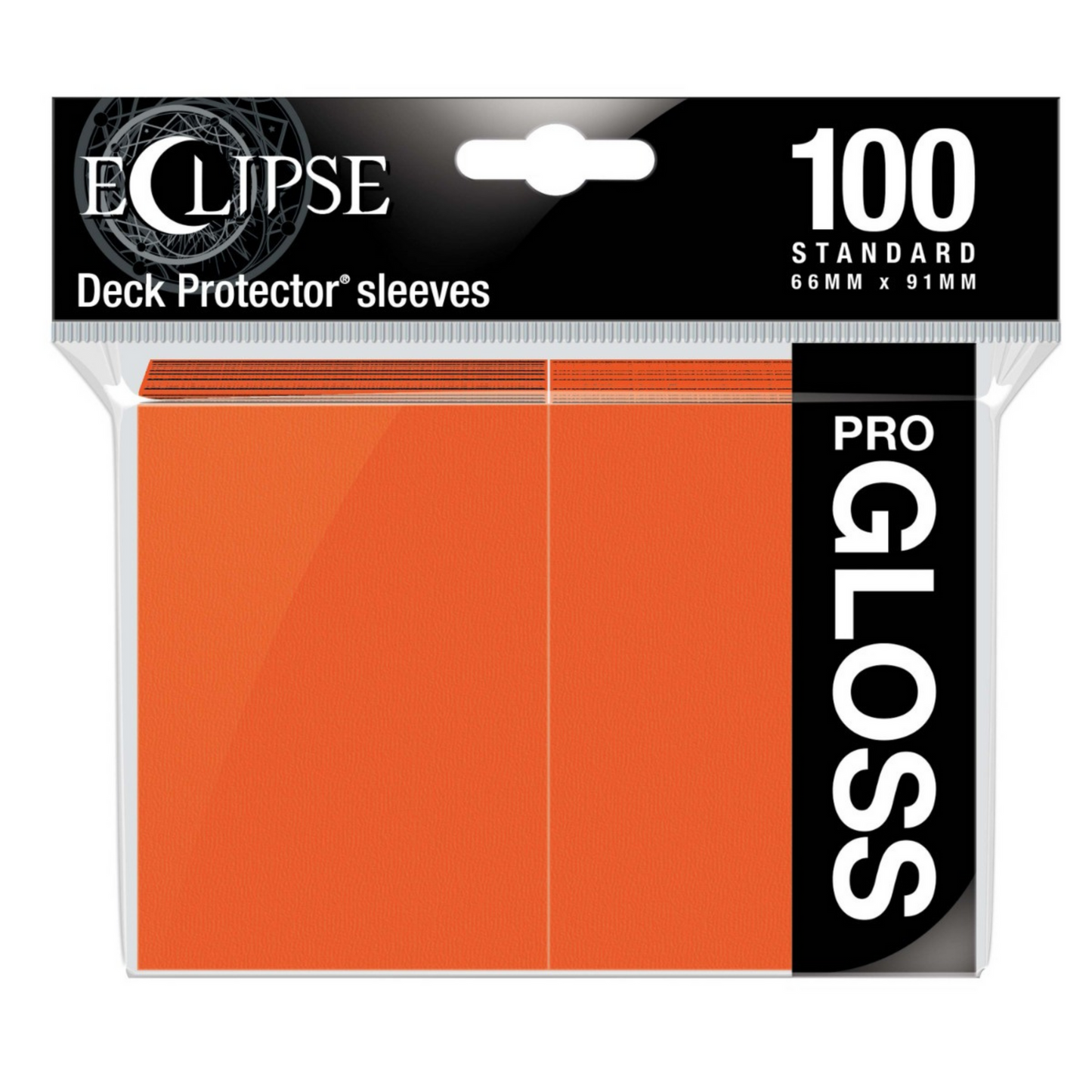 Ultra Pro Eclipse Gloss Standard Sleeves 100 pack Pumpkin Orange-UP15607
