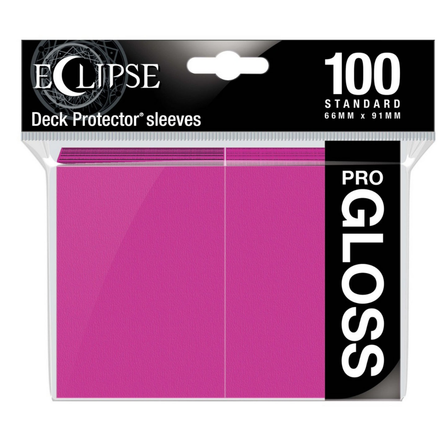 Ultra Pro Eclipse Gloss Standard Sleeves 100 pack Hot Pink-UP15609