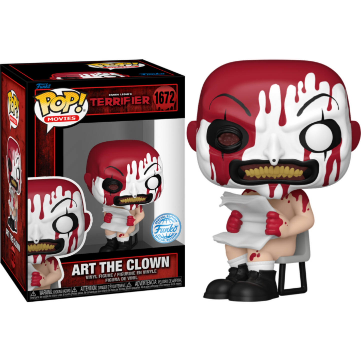 Terrifier - Art the Clown with Newspaper Pop! Vinyl Figure