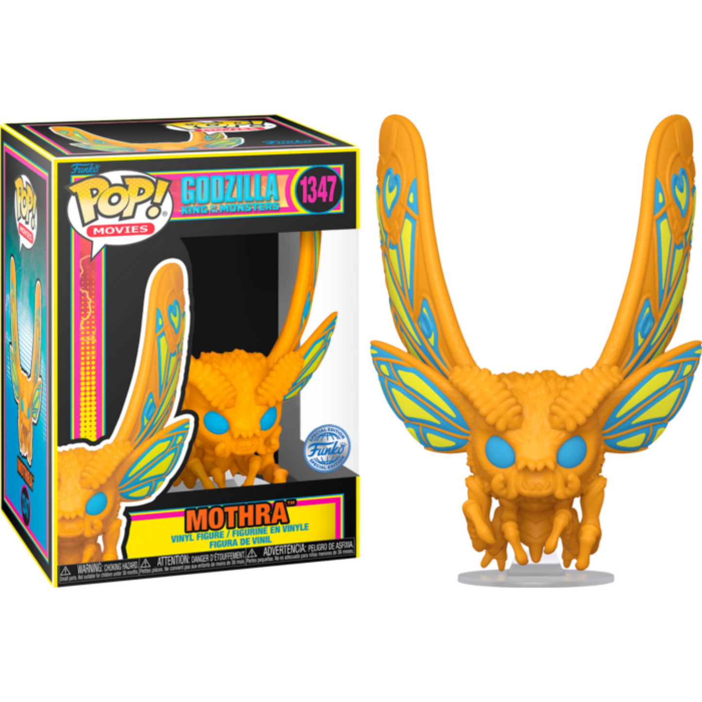 Godzilla: King of the Monsters (2019) - Mothra Blacklight Pop! Vinyl Figure