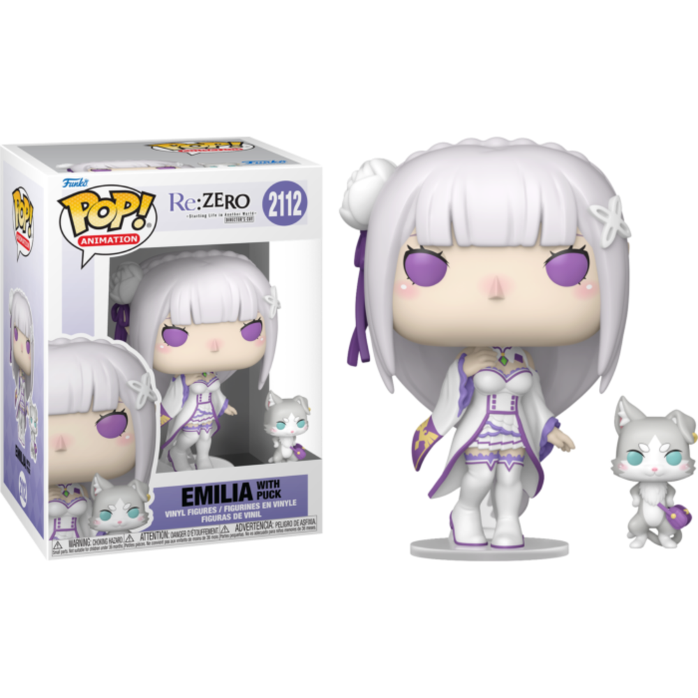 Re:Zero - Starting Life in Another World - Emilia & Puck Pop! Vinyl