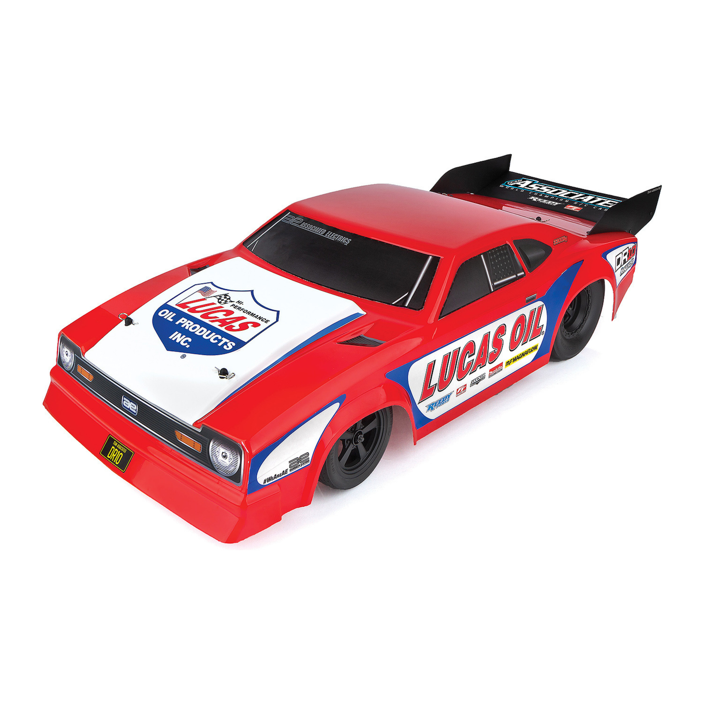 Team Associated DR10 Reakt Pro Mod RC Drag Car-Lucas Oil