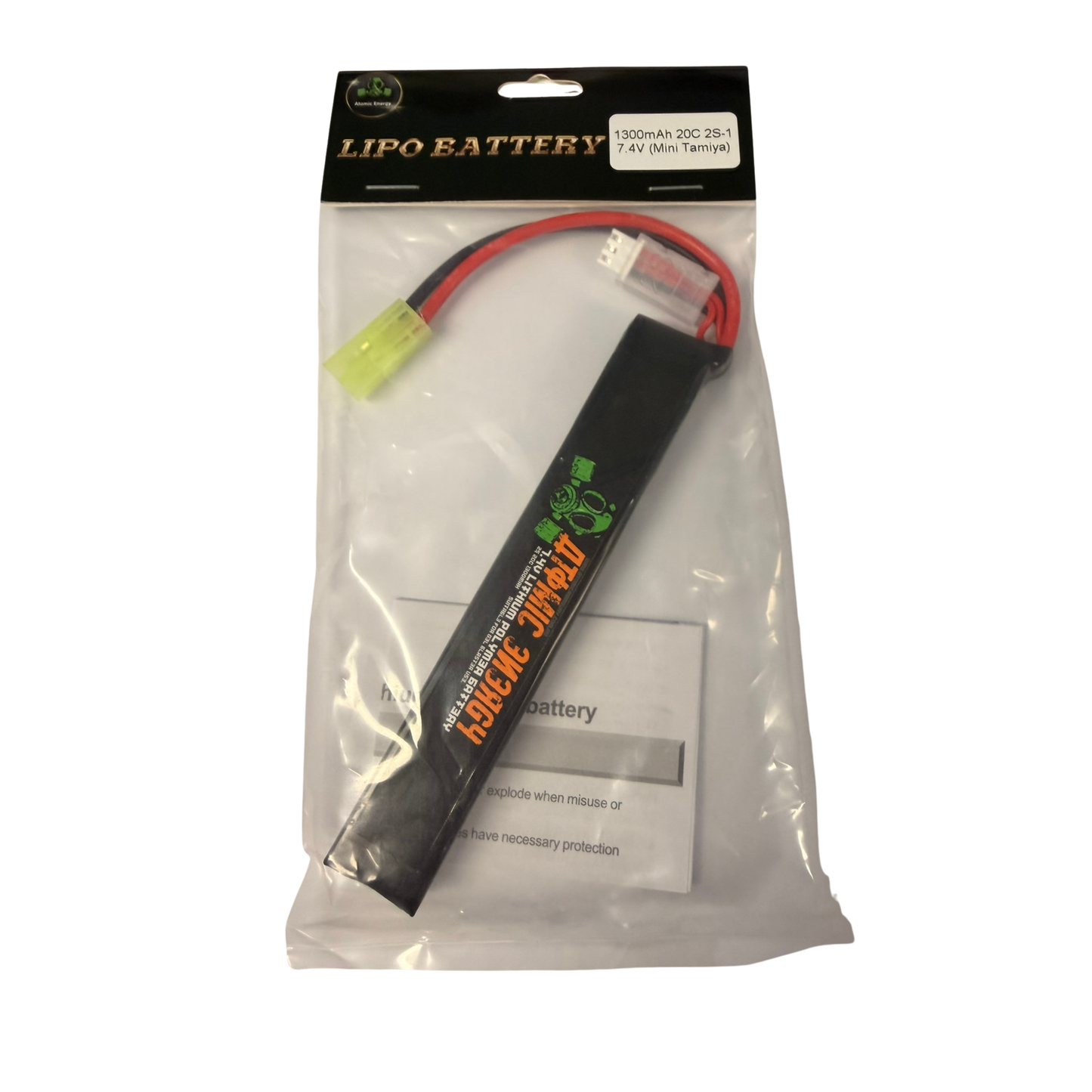 
                  
                    Atomic Energy Lipo Battery 7.4v 1300mAh 2s
                  
                