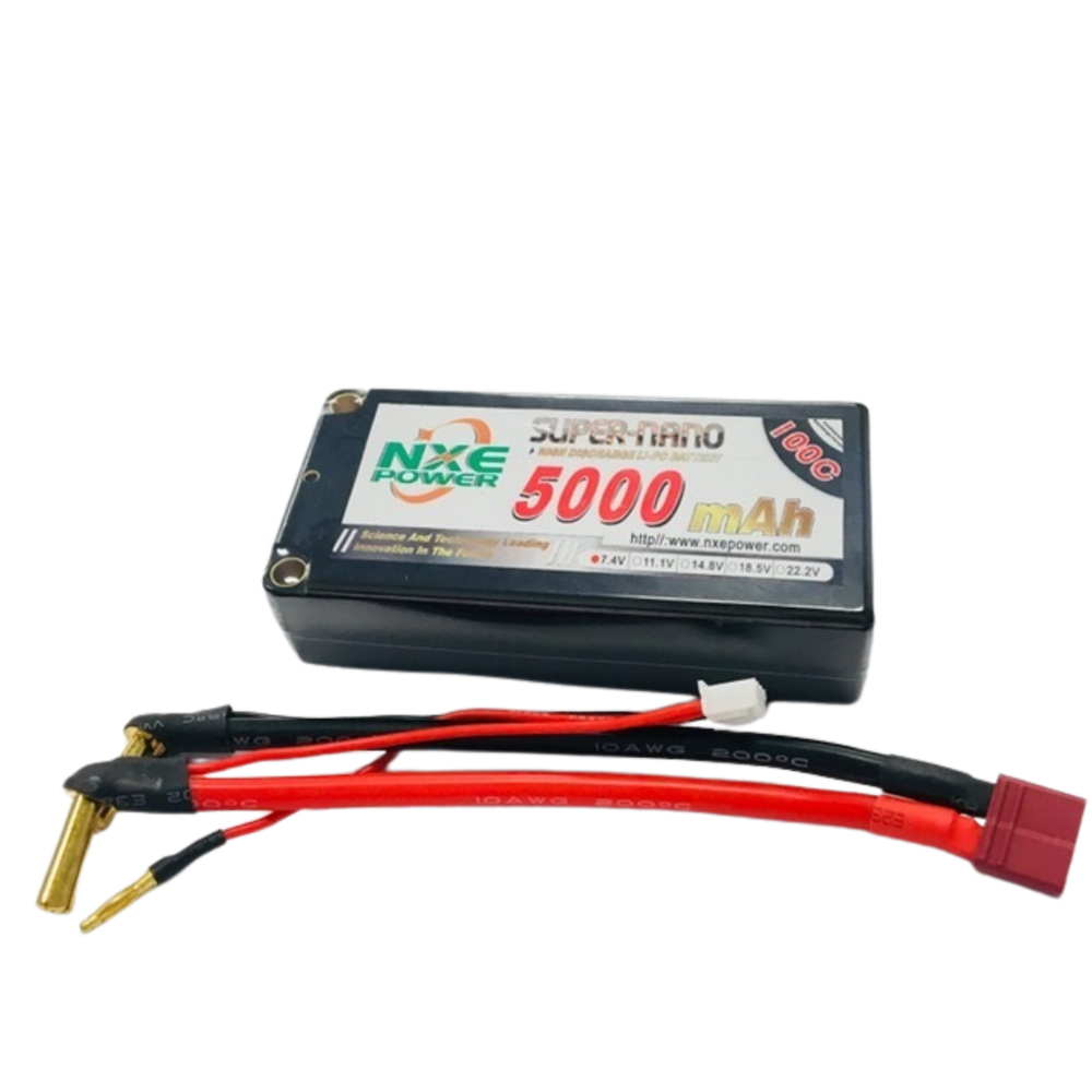 NXE 7.4v 5000mah 100c Shorty HC 5mm/Dean
