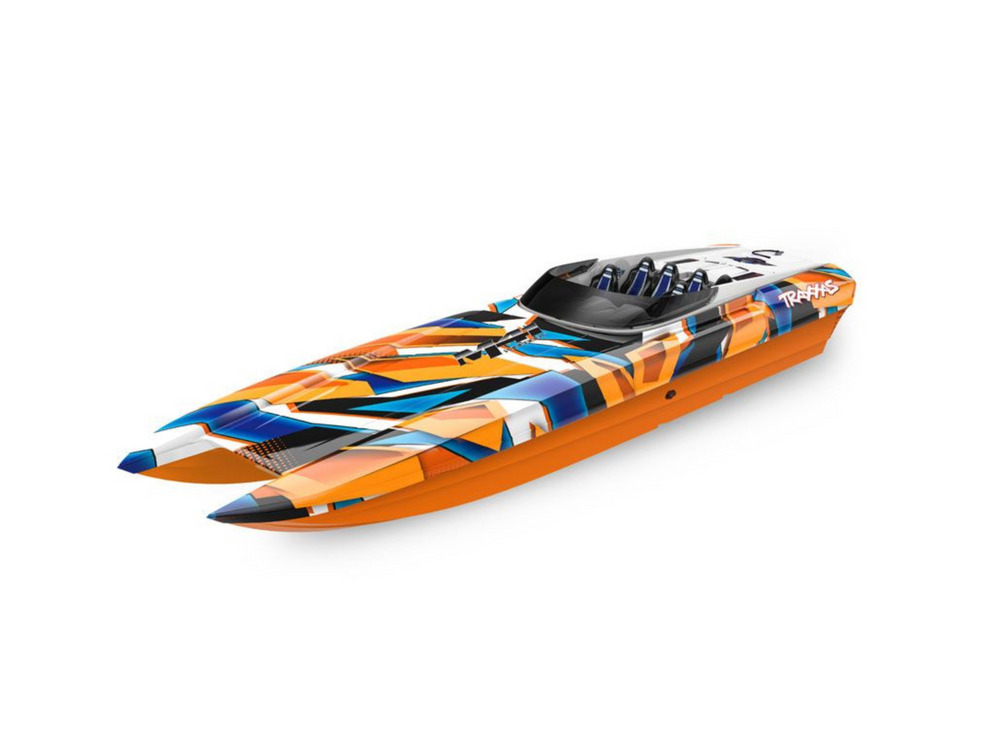 TRAXXAS DCB M41 WIDEBODY: BRUSHLESS 40' RACE BOAT TQI - ORANGER