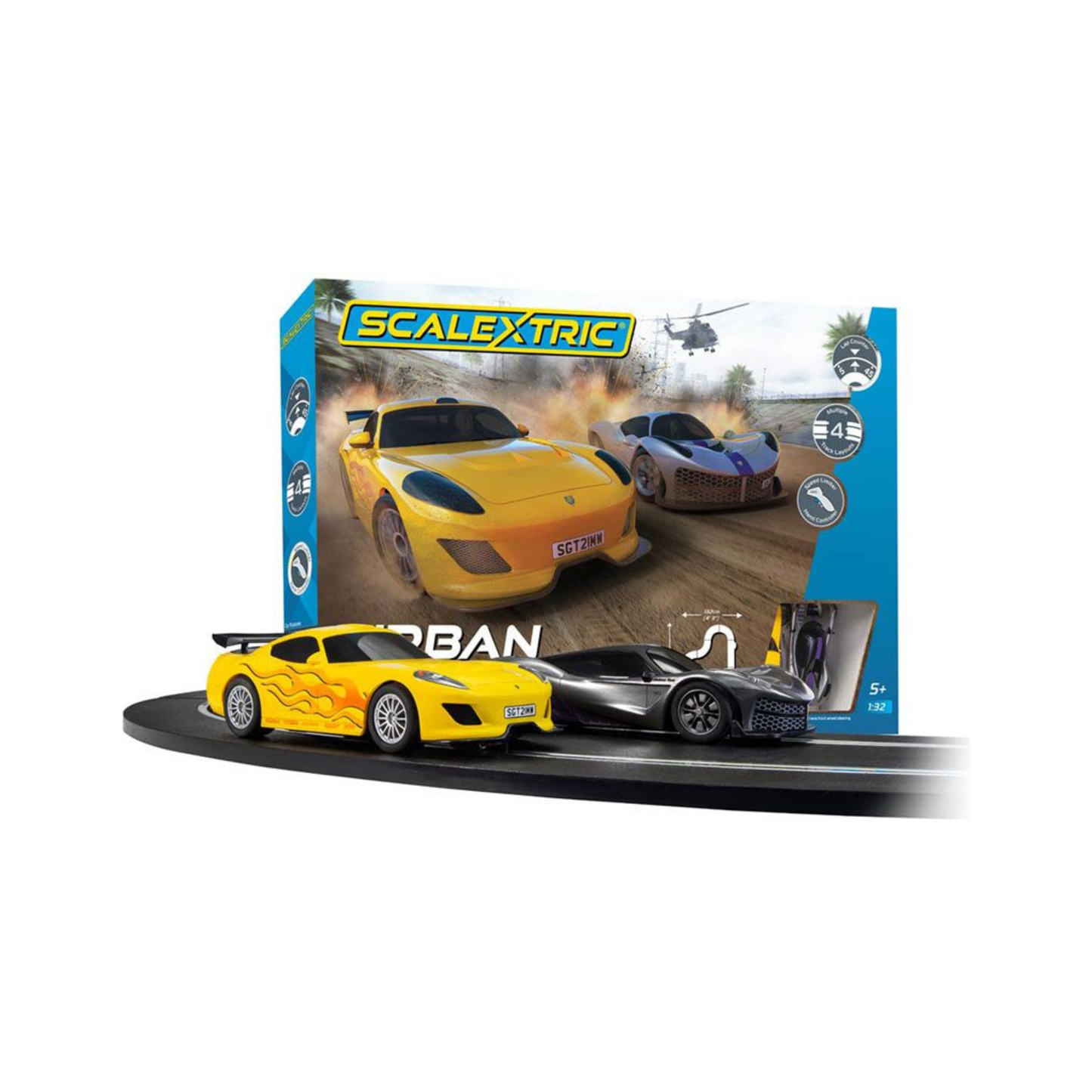 SCALEXTRIC URBAN RAMPAGE RACE SET