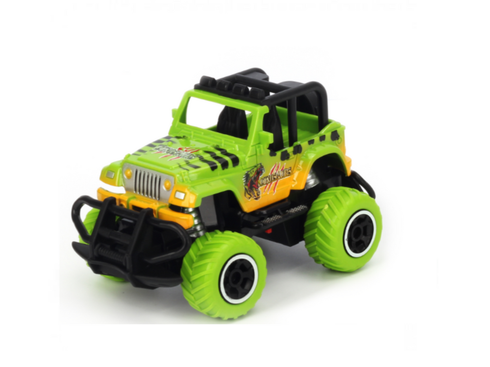 1:43 Scale mini off-road graffito jeep Orange RTR car Body,