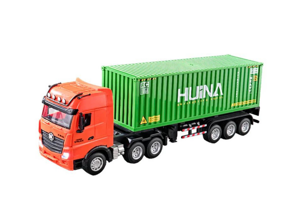 HUINA 1317 1:18 Semi-alloy Remote Control Container Truck( 2024 New Model)