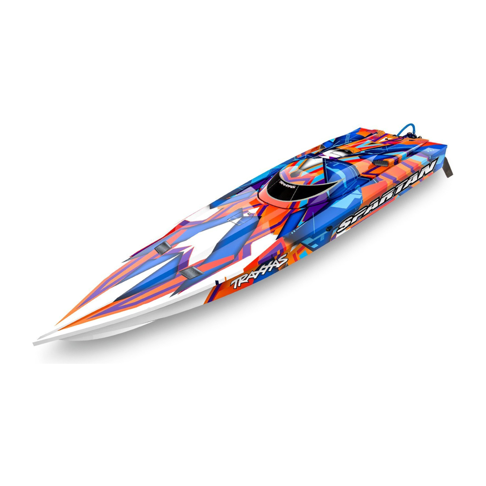 TRAXXAS SPARTAN BRUSHLESS 36" BOAT TQI - ORANGER-Traxxas-ProHobbies