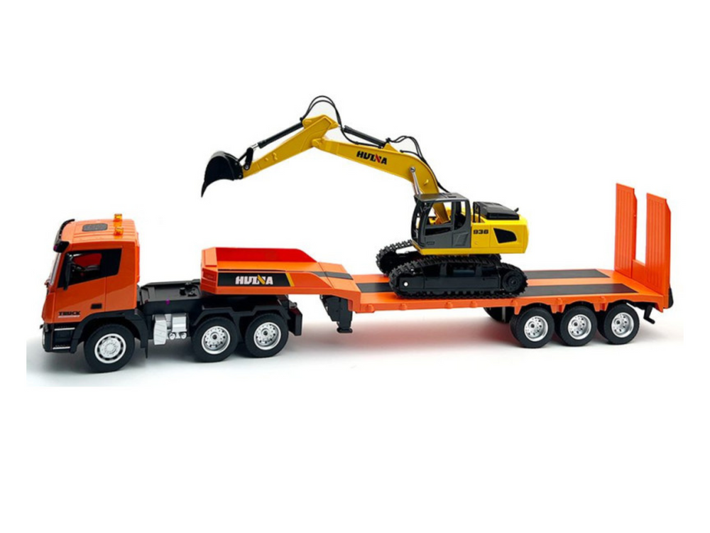 Huina 1319 1:24 RC Excavator Flatbed Truck Kit Combo (2024 Model )