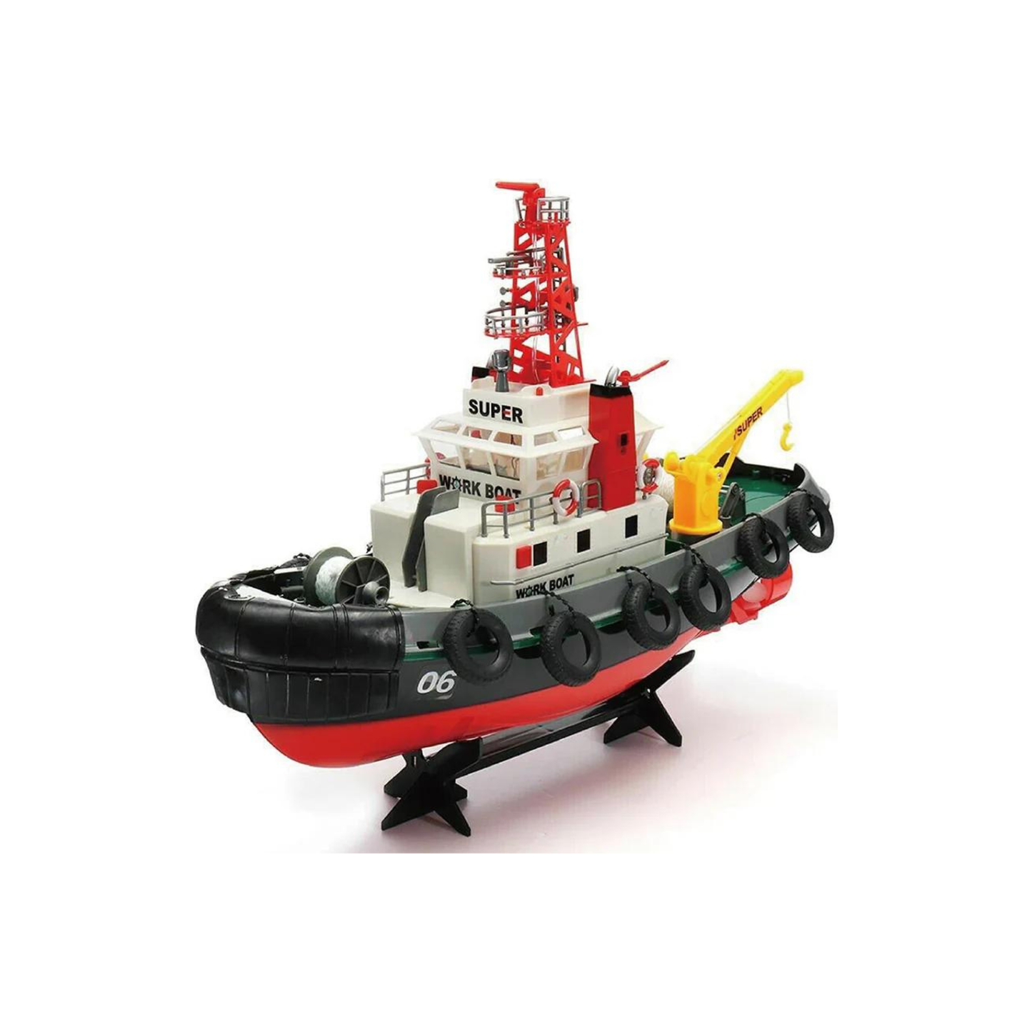 Henglong 3810 RC Rowing Boat Fire Fighting Rescue Radio Control Boat with Water Cooling System RTR