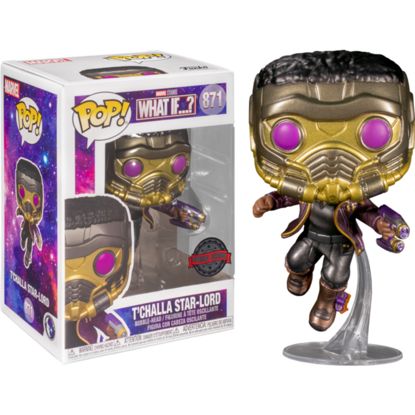 What If…? - T’Challa Star-Lord Metallic Pop! Vinyl Figure