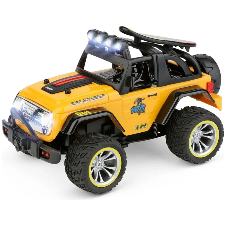 WL TOYS 1:32 ELECTRIC TWO-WHEEL DRIVE OFF-ROAD VEHICLE - YELLOW