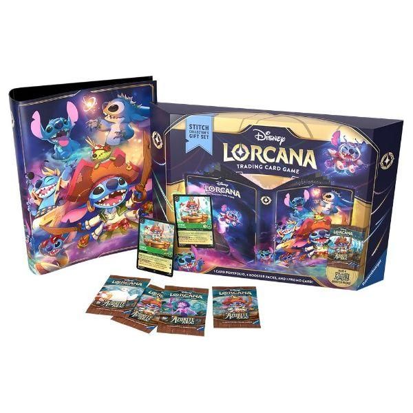 Disney Lorcana TCG: Azurite Sea Set 6 Deck Box - Stitch Collector's Gift Set-Trading Cards-Lorcana-ProHobbies