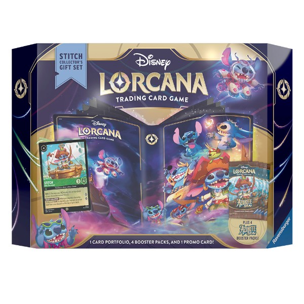 Disney Lorcana TCG: Azurite Sea Set 6 Deck Box - Stitch Collector's Gift Set