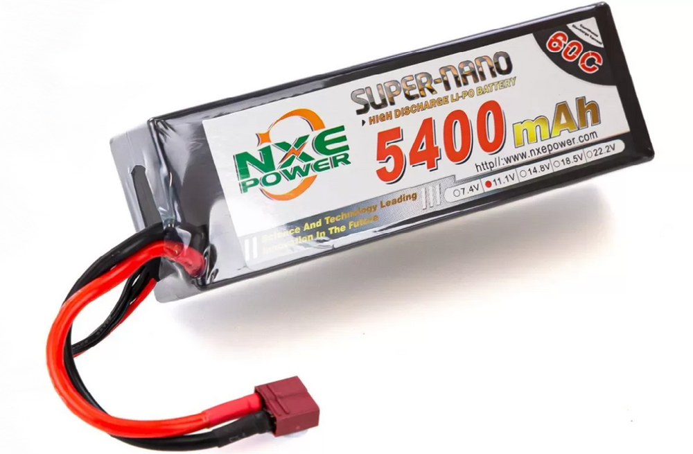 
                  
                    NXE 11.1v 5400mah 60c H/case Lipo w/Dean | Command Elite Hobbies.
                  
                