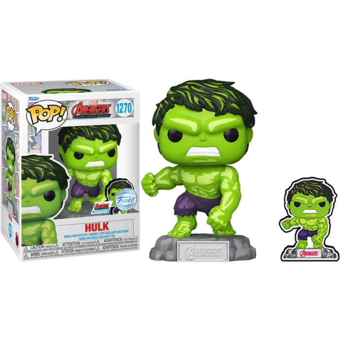 Avengers 60th - Hulk (Comic) Pop! w/Pin RS