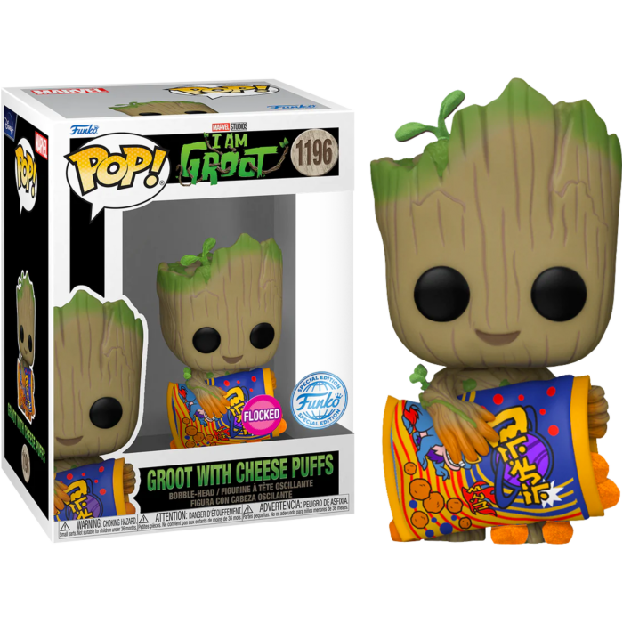 I Am Groot (TV) - Groot w/Cheese Puffs FL Pop! * RS-IKON-ProHobbies