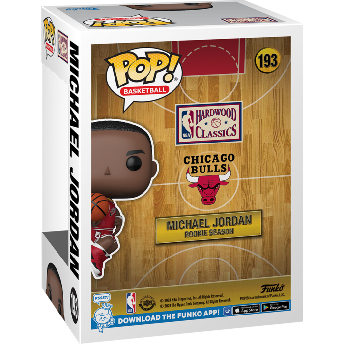
                  
                    NBA Basketball: Rookie Season - Michael Jordan Chicago Bulls Pop! Vinyl Figure
                  
                