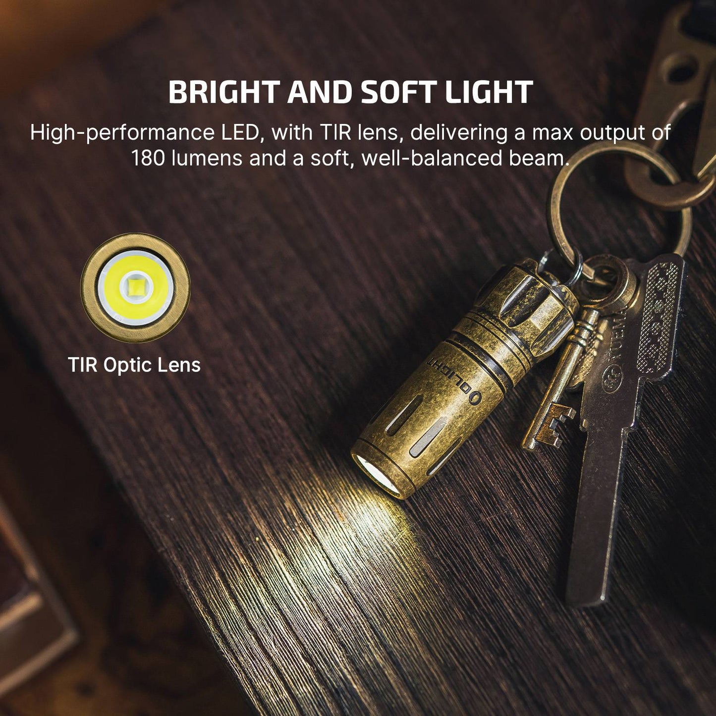 
                  
                    Olight i18 Brass USB-C Rechargeable Mini EDC Keychain Torch
                  
                