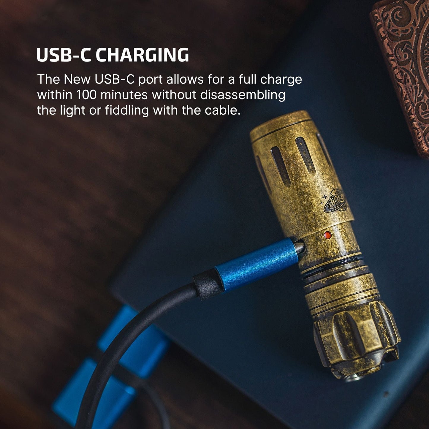 
                  
                    Olight i18 Brass USB-C Rechargeable Mini EDC Keychain Torch
                  
                