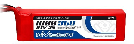 
                  
                    N Vision LiPo 1800mAh 3S 11.1V 35C (Deans Plug)
                  
                