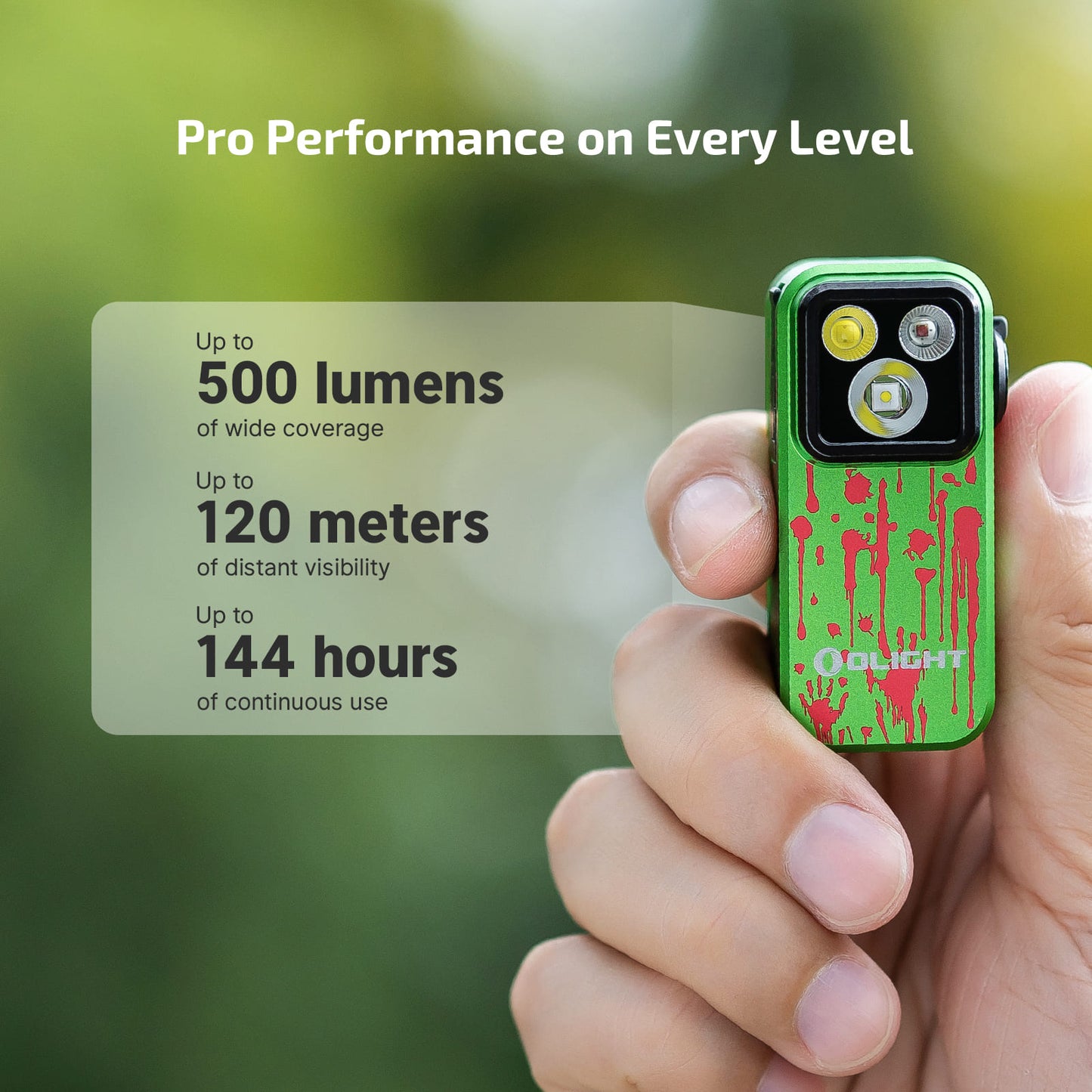 
                  
                    Olight Oclip Pro Compact LED Clip Light with Floodlight & Spotlight & Red light
                  
                