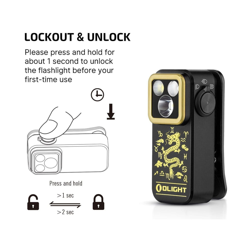 
                  
                    Olight Oclip Pro Compact LED Clip Light with Floodlight & Spotlight & Red light
                  
                
