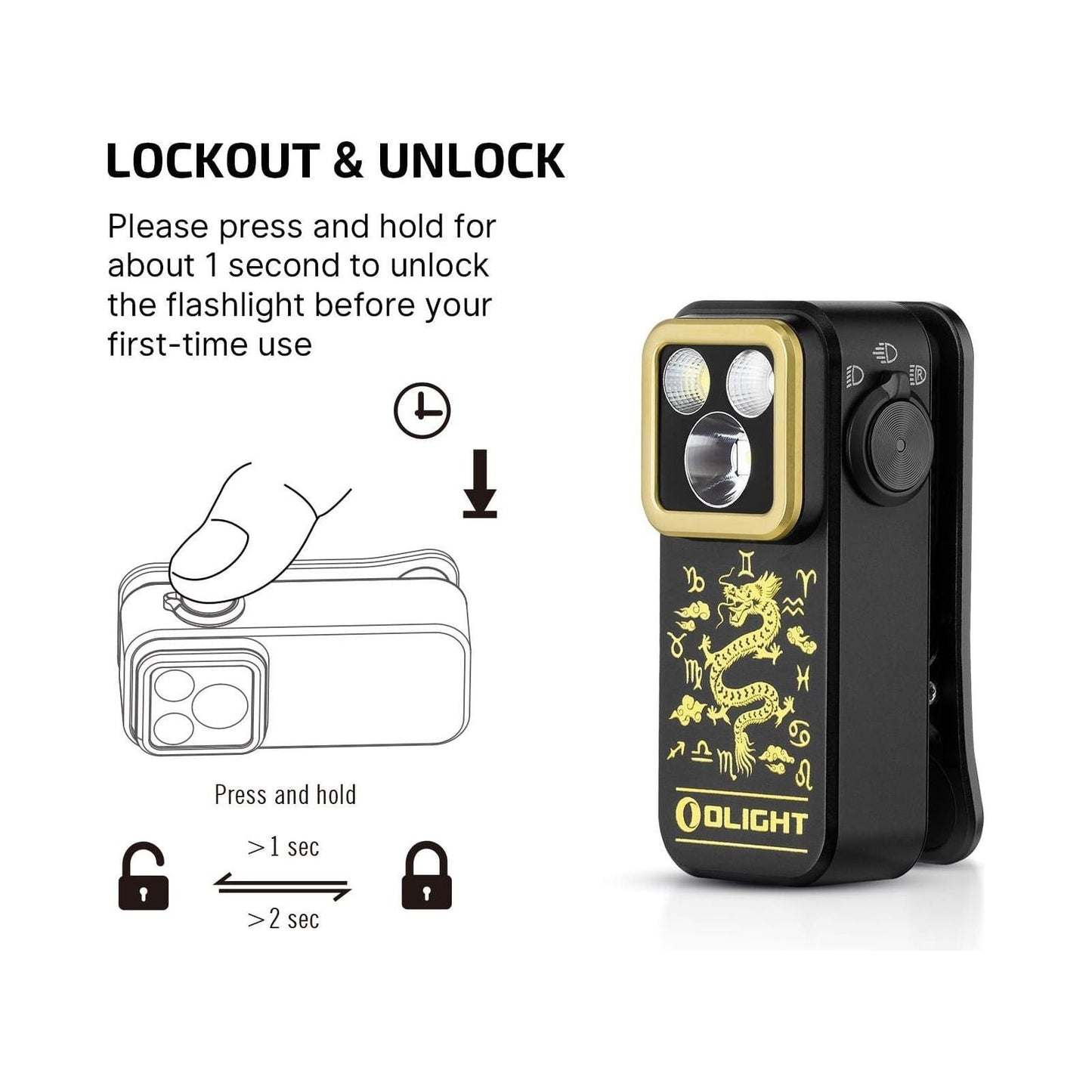 
                  
                    Olight Oclip Pro Compact LED Clip Light with Floodlight & Spotlight & Red light
                  
                