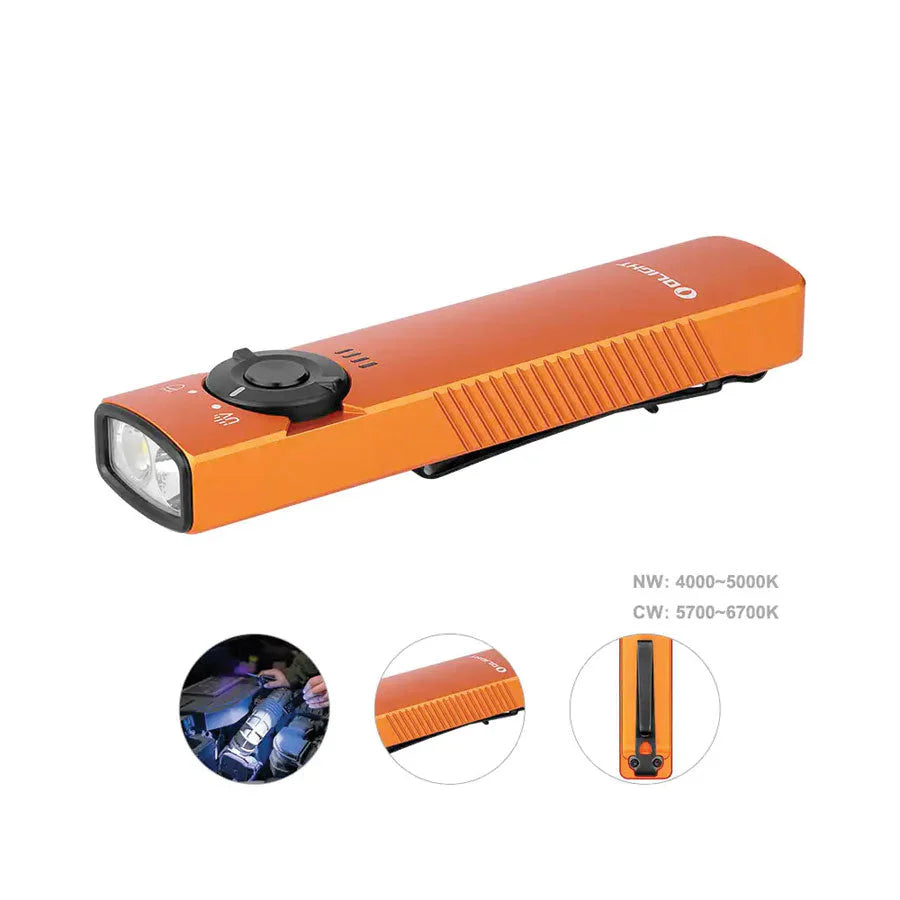 
                  
                    Olight Arkfeld UV 1000 Lumens with Dual Light Source EDC-White Light & UV Light-EXTERNALS-Olight-ProHobbies
                  
                