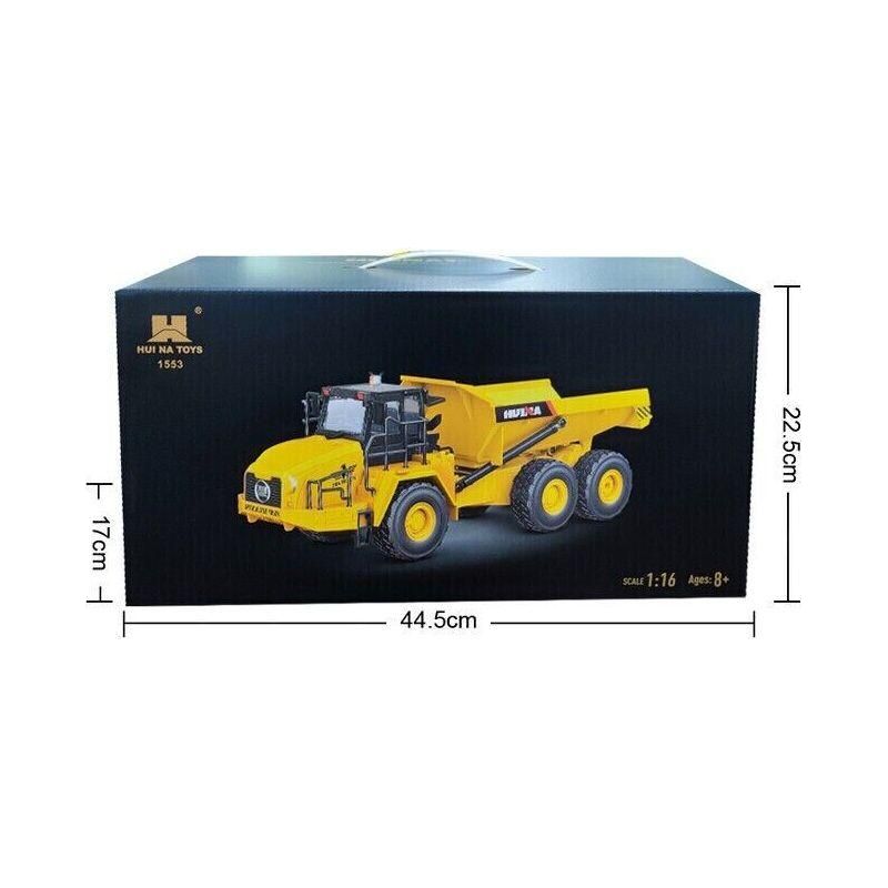 Huina 1553 1:16 Remote Control Dump Truck Toy-RC Construction-Huina-ProHobbies