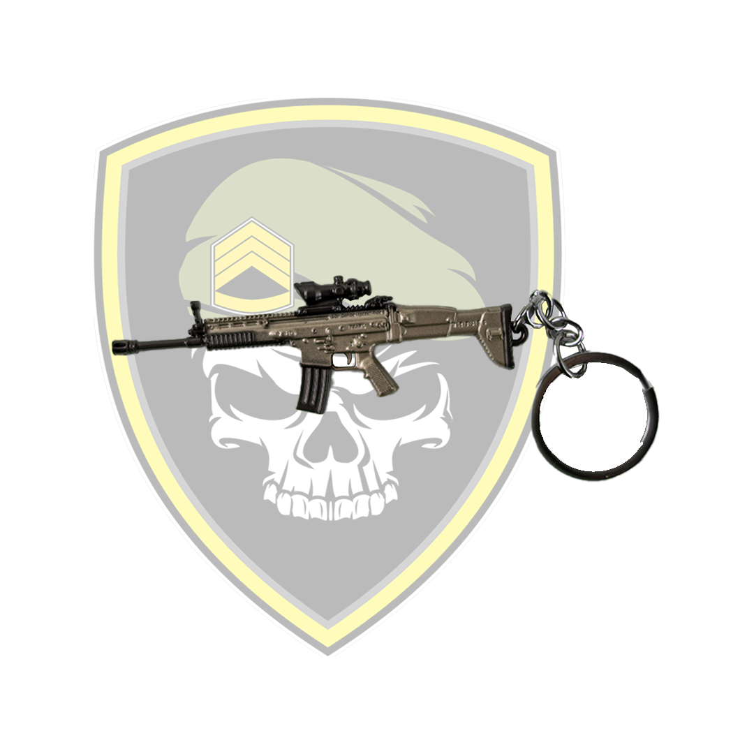 Metal Keychain - PUBG - SCAR - Small - Command Elite Hobbies