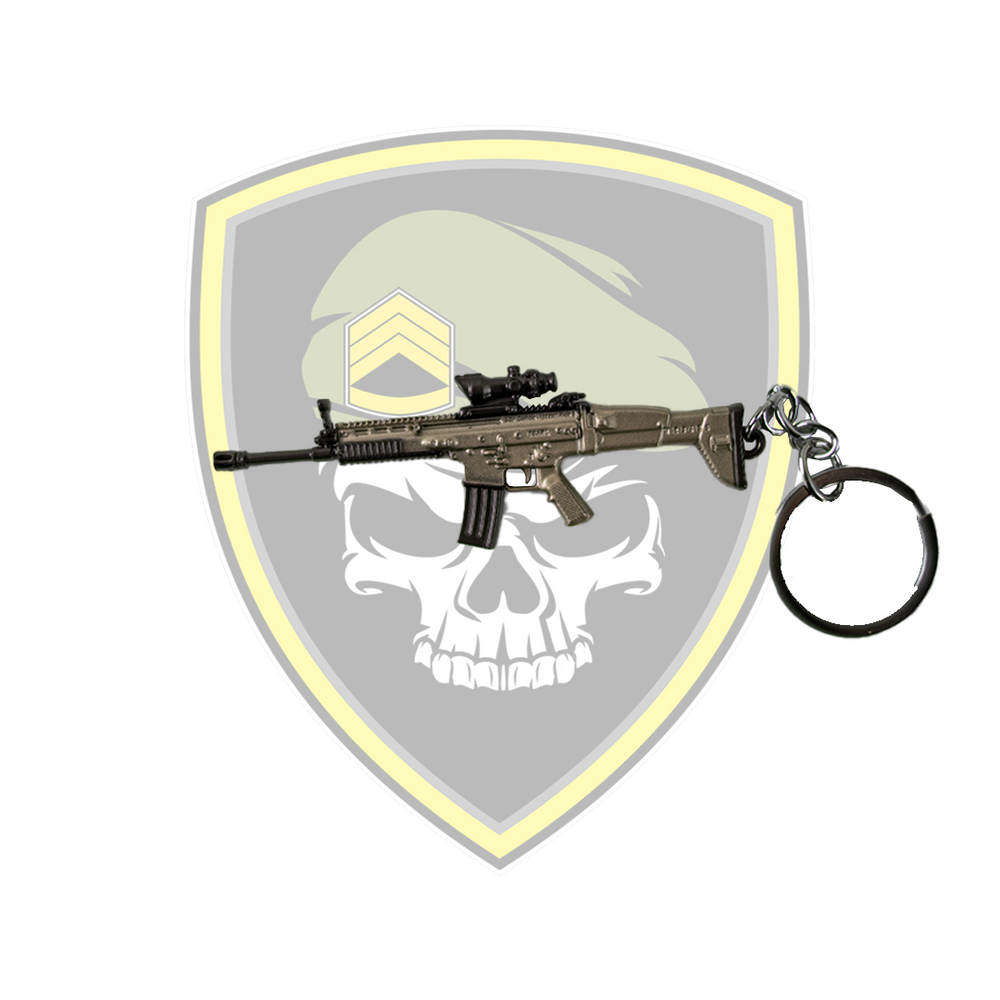 Metal Keychain - PUBG - SCAR - Small - Command Elite Hobbies