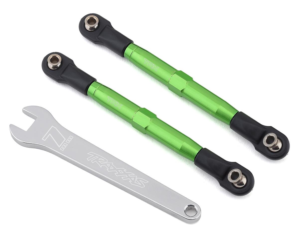 T/XAS CAMBER LINKS, FRONT (TUBES GREEN 7075-T6 Aluminum) | Command Elite Hobbies.