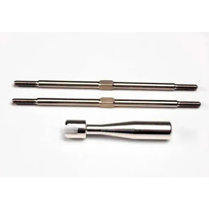 Traxxas 2338X - Turnbuckles Titanium 94Mm (Front Tie Rods) (2)/ Billet Aluminum Wrench-Traxxas-ProHobbies