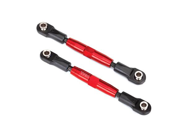 T/XAS CAMBER LINKS, REAR (TUBES RED-ANOD, 7075-T6 ALUM) | Command Elite Hobbies.
