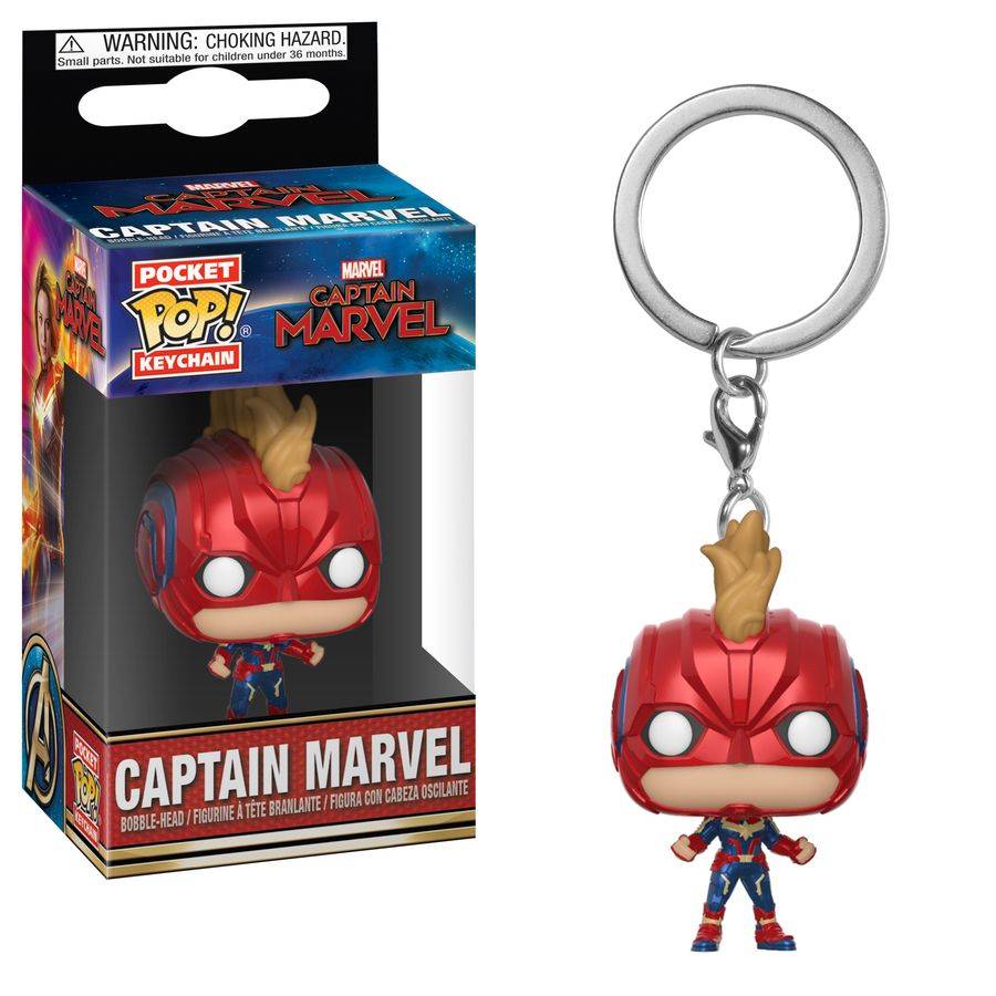 Captain Marvel (2019) - CMarvel Mask Pop! Keychain