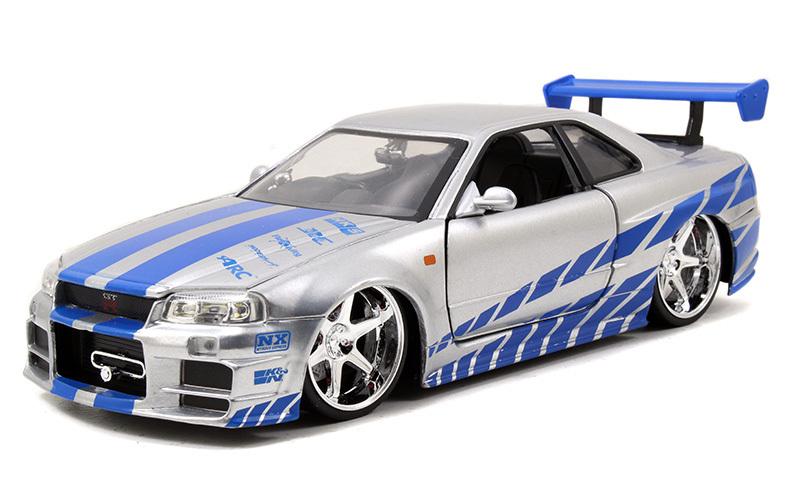 Fast and Furious - Brians Nissan Skyline Gt-R (R34) 1:24 Scale