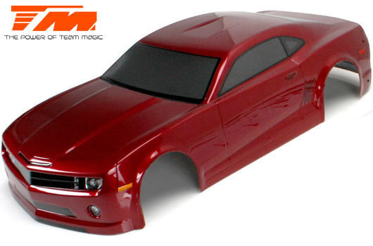 BODY - 1/10 TOURING / DRIFT - 195MM - PAINTED - NO HOLES - CMR DARK RED