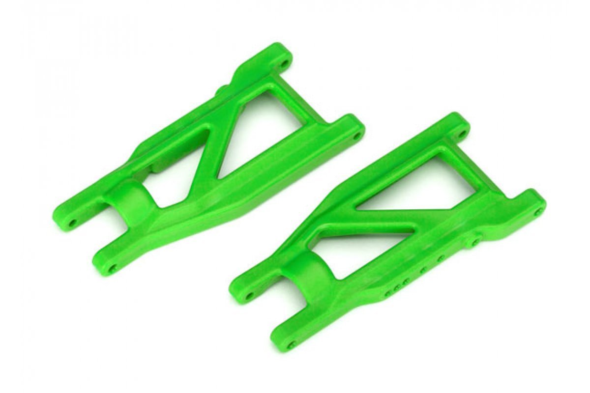 T/XAS SUSPENSION ARMS, GREEN, FRONT/REAR (L&R), HEAVY DUTY (2) | Command Elite Hobbies.