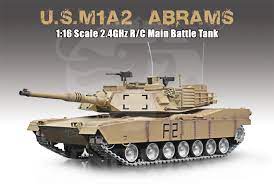Heng Long 3918-1 1/16 2.4G M1A2 Rc Car Battle Tank Metal Track with Sound Smoke | Command Elite Hobbies.