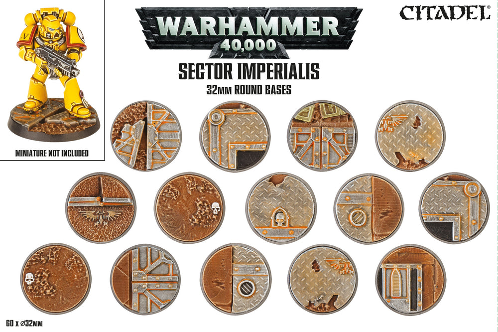 Sector Imperialis 32mm Round Bases - Command Elite Hobbies
